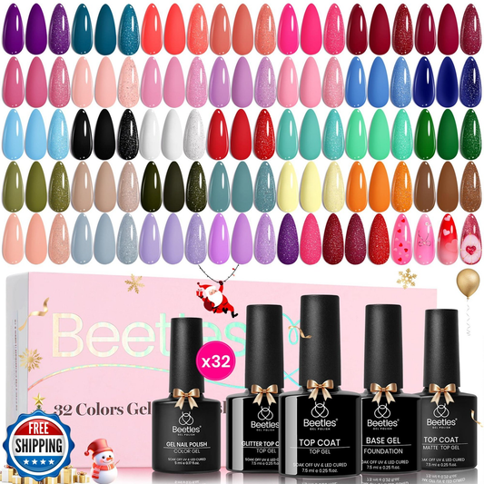 Beetles Gel Polish Winter Set – 32 Christmas Colors